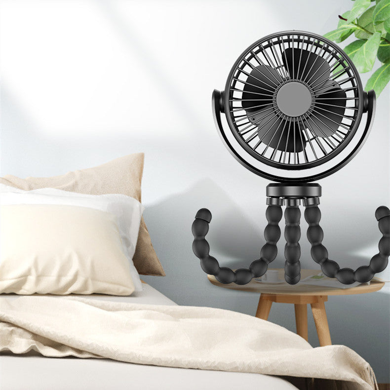 3-in-1 Portable Baby Cooling Fan – Stroller, Car Seat & Nursery