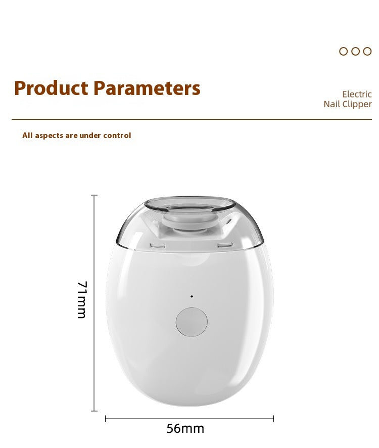Baby Electric Nail Grinder | Safe USB-Rechargeable Nail Trimmer