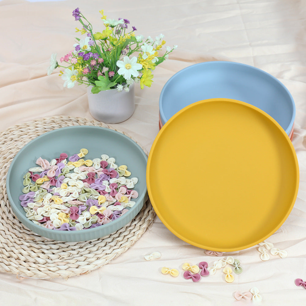 Baby Silicone Suction Plate – Mess-Free Feeding in Pastel Colors