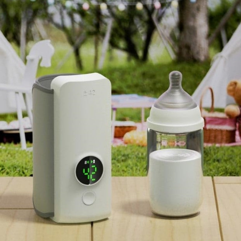 Portable Rechargeable Baby Bottle Warmer | USB-Powered Travel Heater