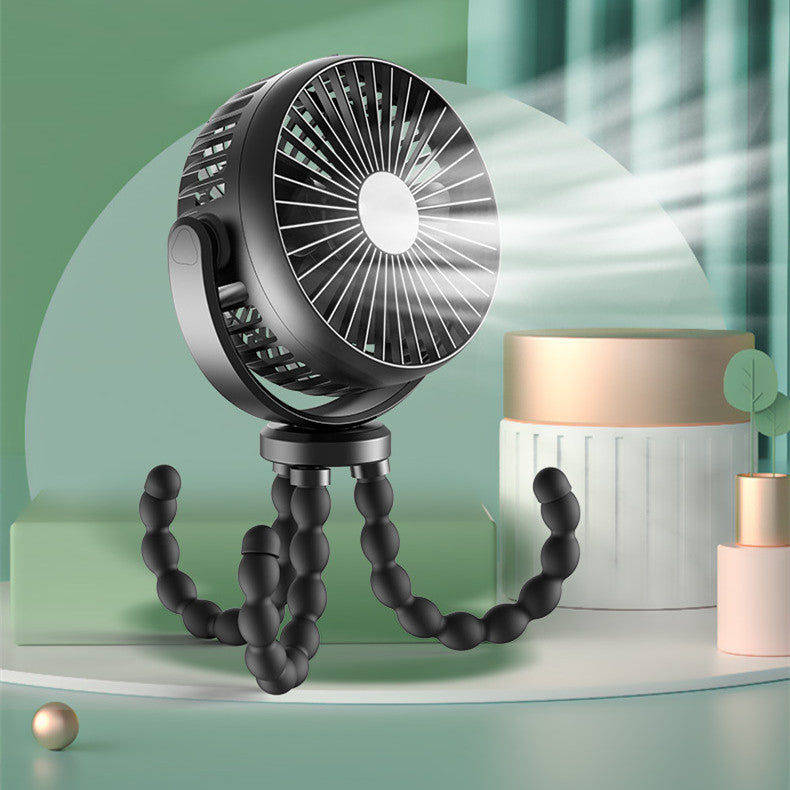 3-in-1 Portable Baby Cooling Fan – Stroller, Car Seat & Nursery