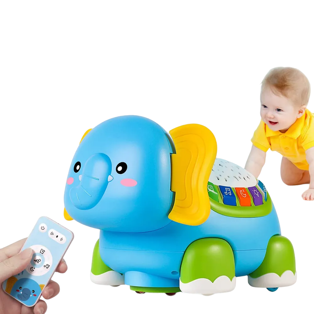 Baby Crawling Musical Elephant Toy