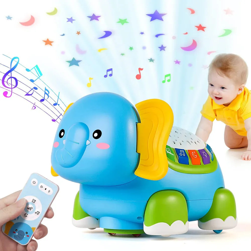 Baby Crawling Musical Elephant Toy