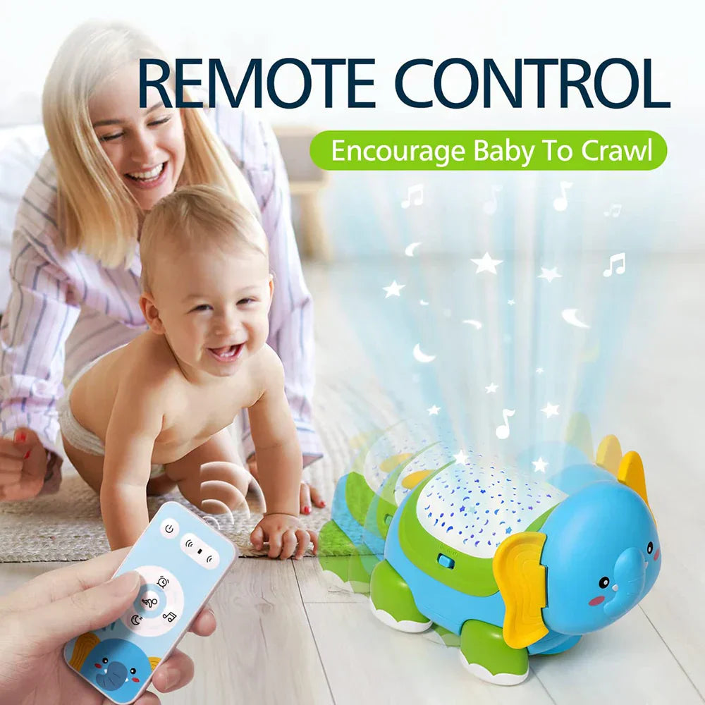 Baby Crawling Musical Elephant Toy