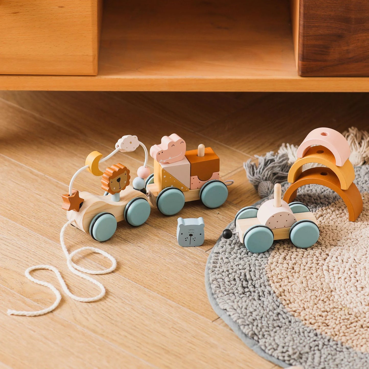 Wooden Montessori Puzzle Toy – Sensory & Skill Development