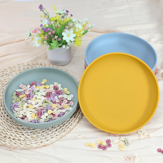 Baby Silicone Suction Plate – Mess-Free Feeding in Pastel Colors