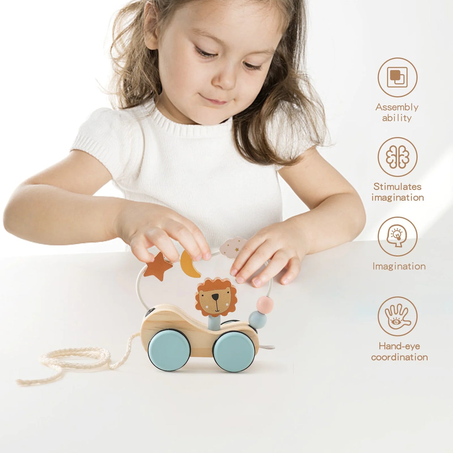 Wooden Montessori Puzzle Toy – Sensory & Skill Development